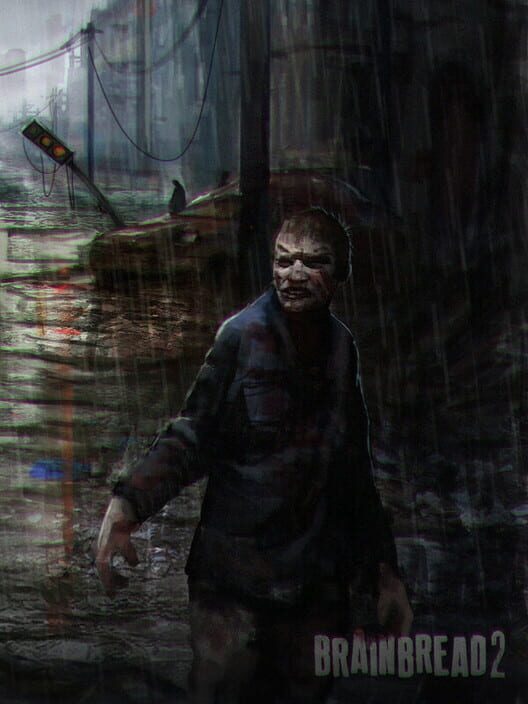 Copertina del videogioco BrainBread 2, con personaggi armati e zombi in una città infestata