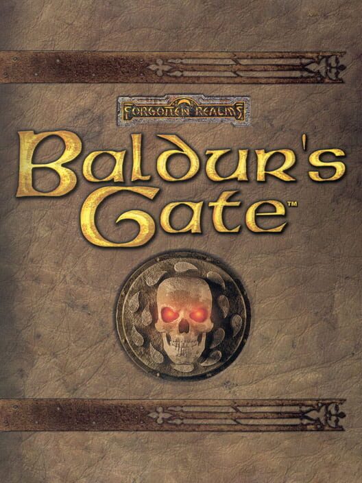 Copertina del videogioco Baldur's Gate.