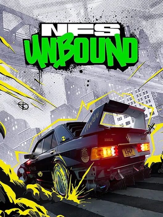 Copertina ufficiale del videogioco Need for Speed Unbound.