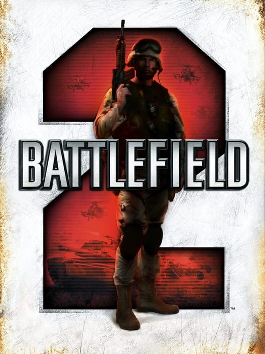 Immagine ufficiale di copertina del videogioco Battlefield 2.