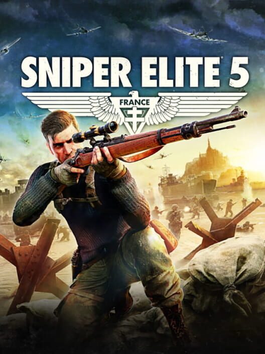 Copertina del videogioco Sniper Elite 5.