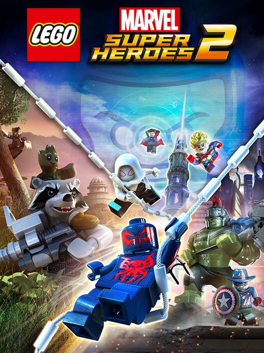 Copertina ufficiale del videogioco LEGO Marvel Super Heroes 2