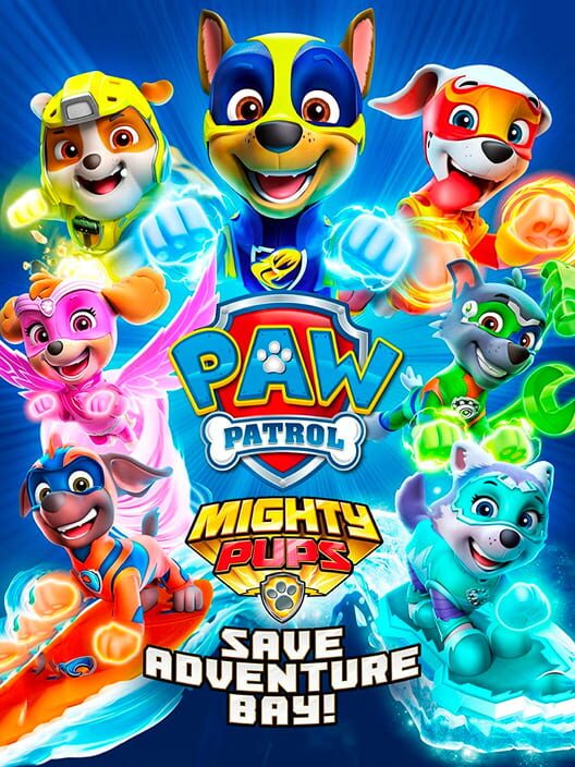 Copertina ufficiale del videogioco PAW Patrol: Mighty Pups Save Adventure Bay!