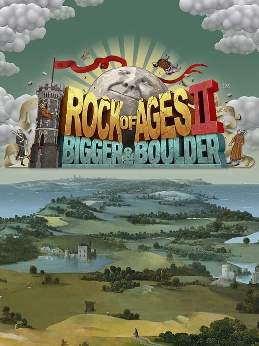Copertina ufficiale del videogioco Rock of Ages 2: Bigger & Boulder.
