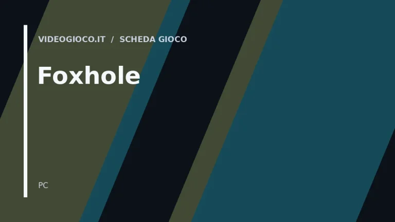 Visual di copertina originale Videogioco.it per il gioco Foxhole
