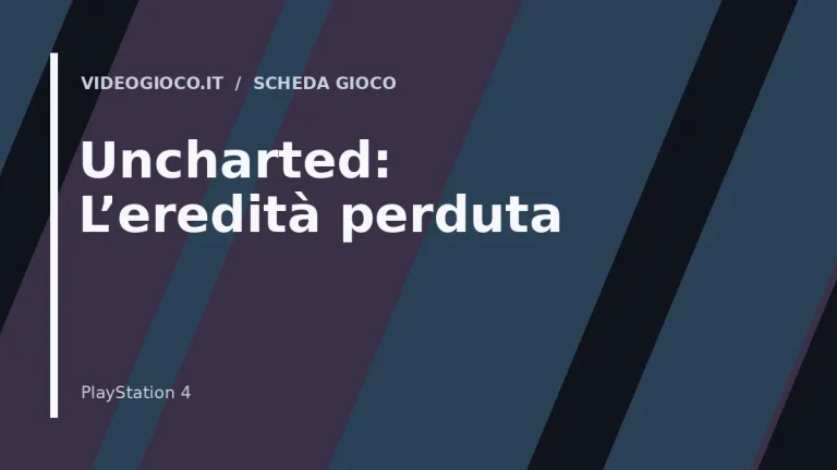 Visual originale Videogioco.it per il gioco Uncharted: L’eredità perduta
