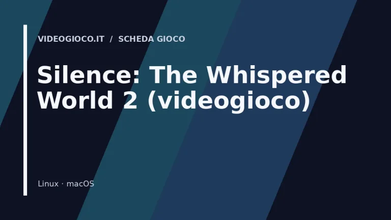 Silence: The Whispered World 2 (videogioco)