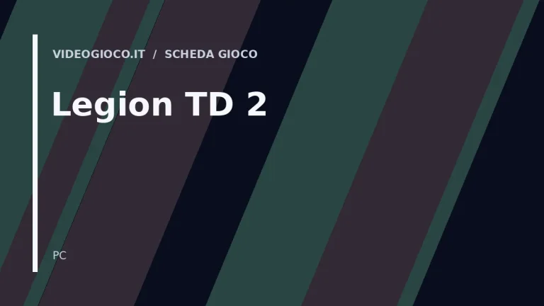 Visual grafico originale Videogioco.it per Legion TD 2