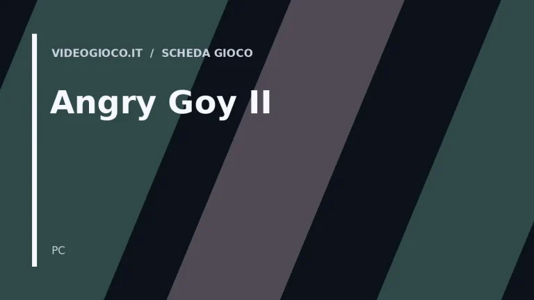 Visual di copertina del videogioco Angry Goy II