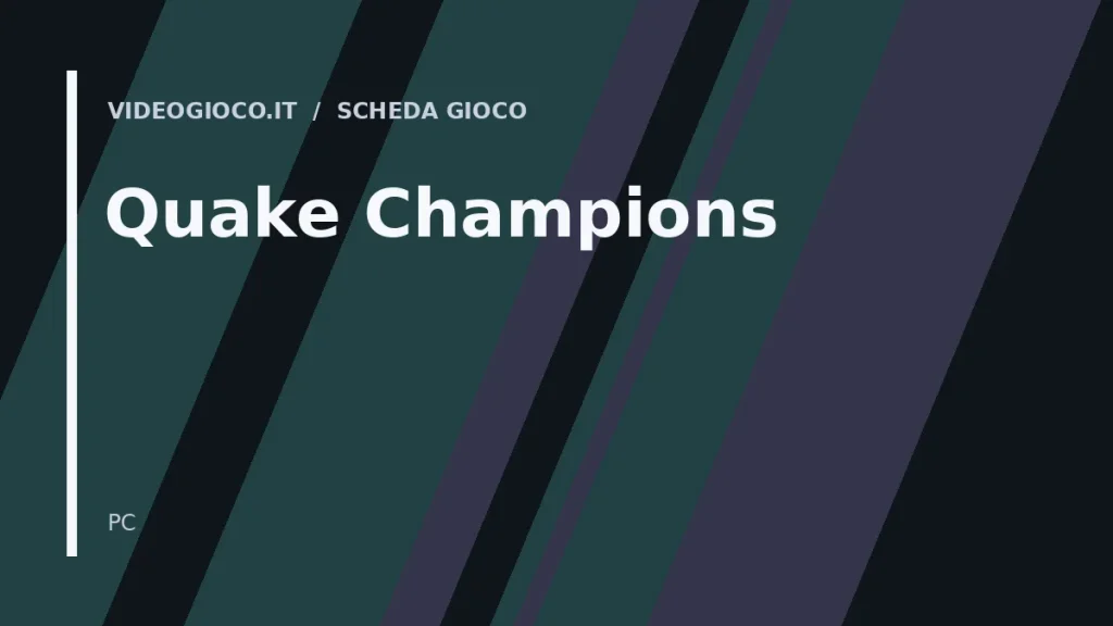 Visual grafico originale Videogioco.it per Quake Champions