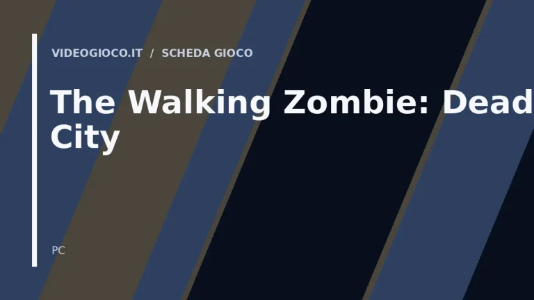 Grafica originale di Videogioco.it utilizzata come immagine di copertina per il videogioco The Walking Zombie: Dead City.