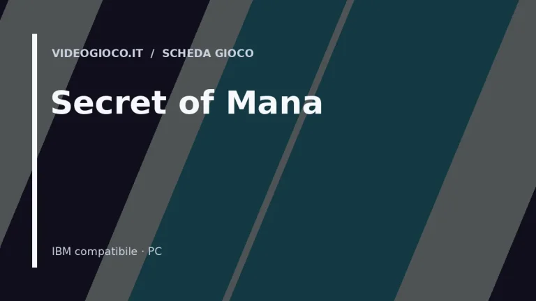 Visual grafico originale di Videogioco.it realizzato per il gioco Secret of Mana.
