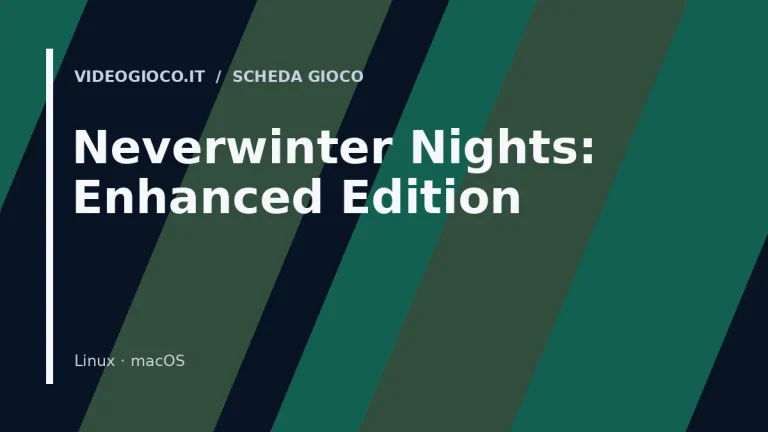 Copertina originale Videogioco.it per il gioco Neverwinter Nights: Enhanced Edition.