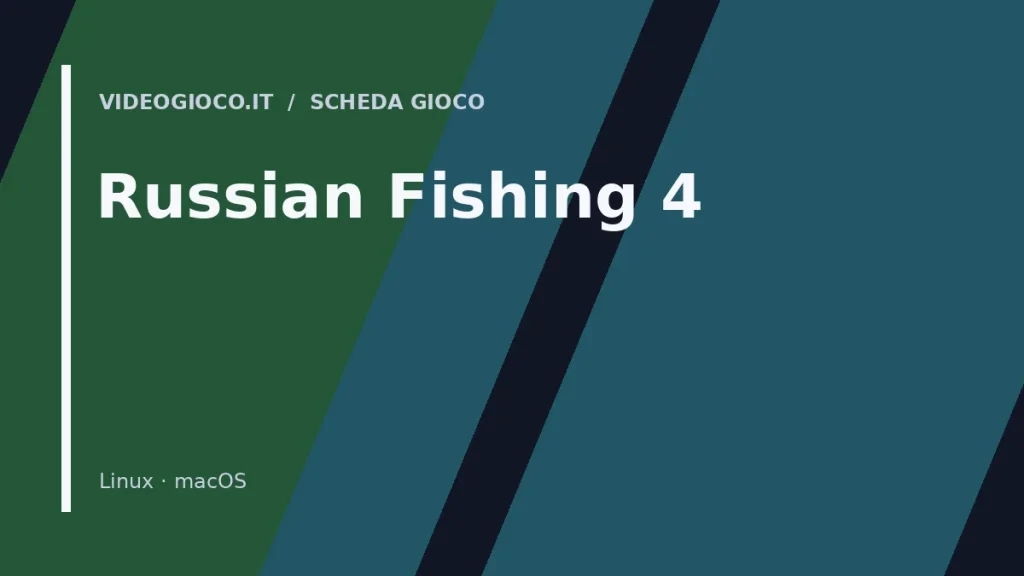 Visual grafico originale Videogioco.it associato al gioco Russian Fishing 4