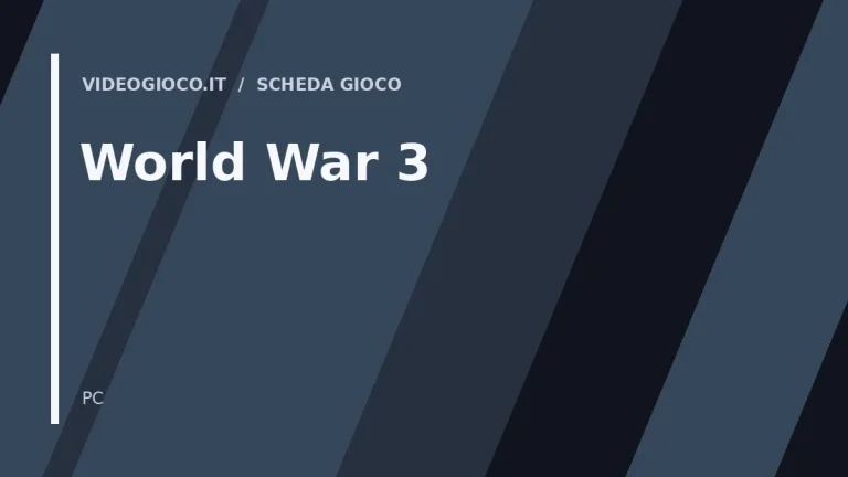 Visual grafico originale di Videogioco.it per World War 3