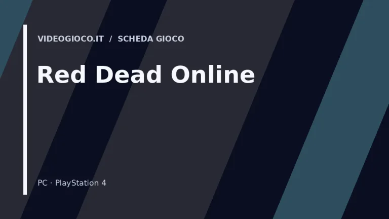 Visual grafico originale Videogioco.it per il gioco Red Dead Online