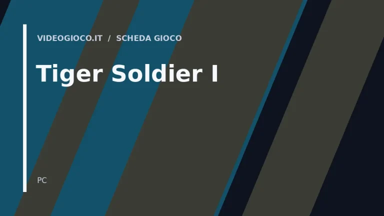 Visual grafico originale Videogioco.it per il gioco Tiger Soldier Ⅰ.