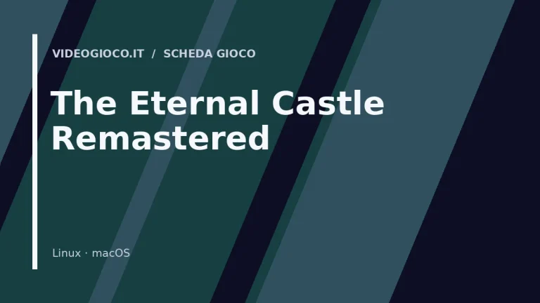 Visual grafico originale Videogioco.it per il gioco The Eternal Castle Remastered.