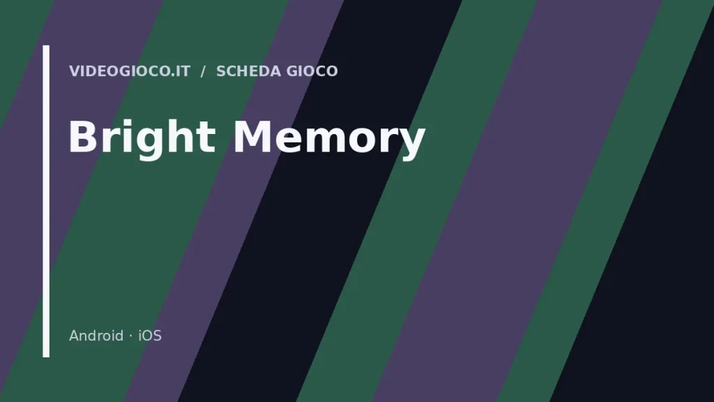 Copertina di Bright Memory con visual grafico originale di Videogioco.it