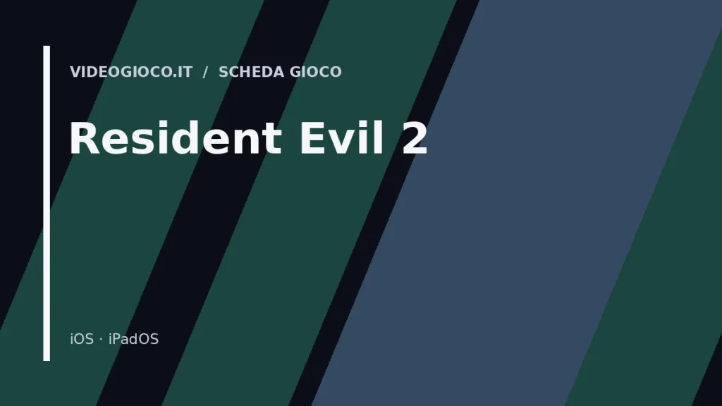 Copertina di Resident Evil 2 con visual grafico originale di Videogioco.it