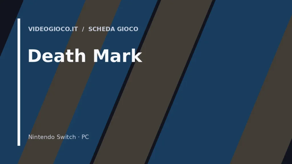 Visual grafico originale Videogioco.it utilizzato come copertina del gioco Death Mark