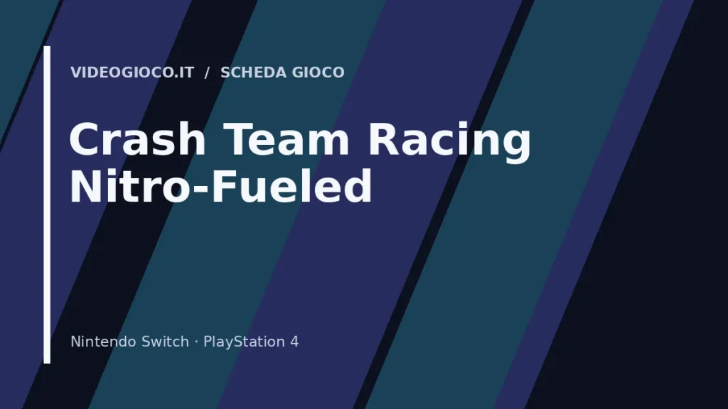 Visual grafico originale Videogioco.it per Crash Team Racing Nitro-Fueled