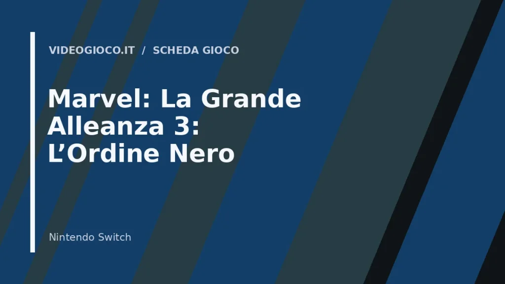 Copertina del gioco Marvel: La Grande Alleanza 3: L'Ordine Nero