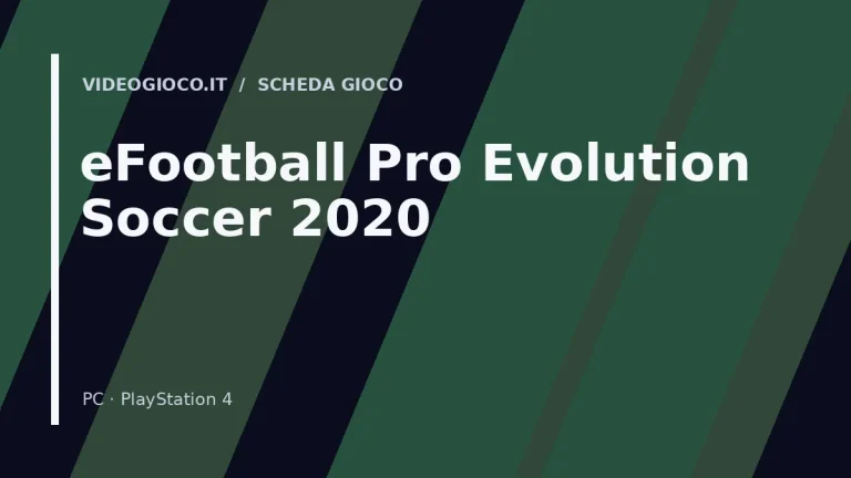 Visual grafico originale Videogioco.it per eFootball Pro Evolution Soccer 2020