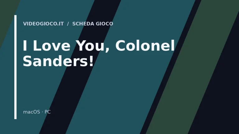 Visual grafico originale di I Love You, Colonel Sanders!