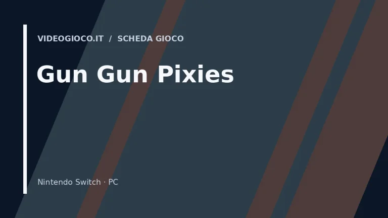 Visual grafica originale di proprietà di Videogioco.it per il videogioco Gun Gun Pixies.