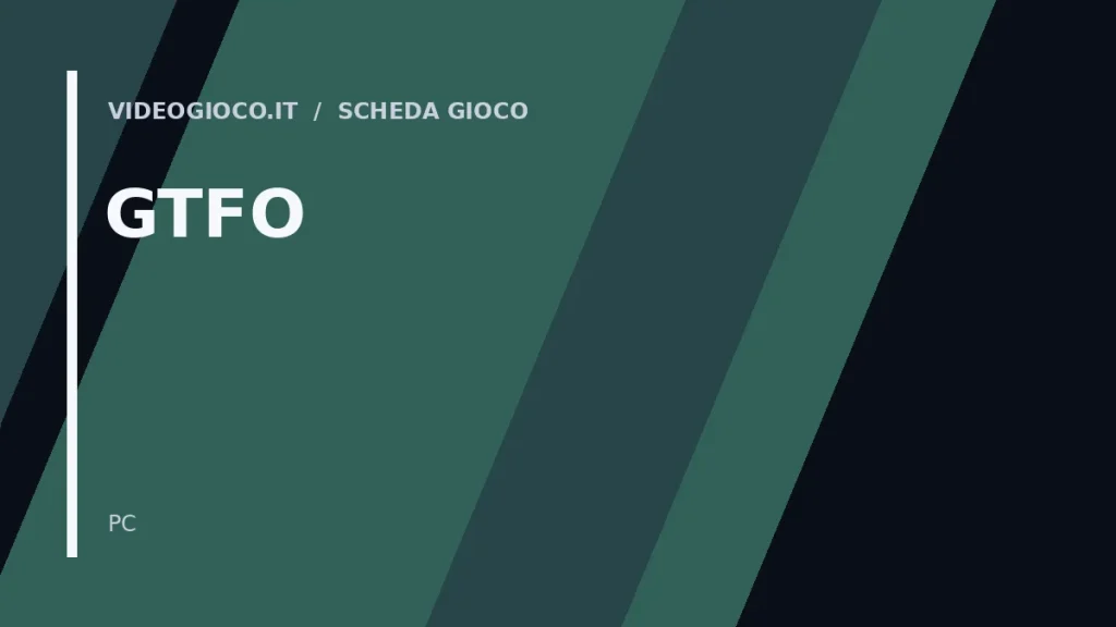 Grafica di copertina originale Videogioco.it per il videogioco GTFO