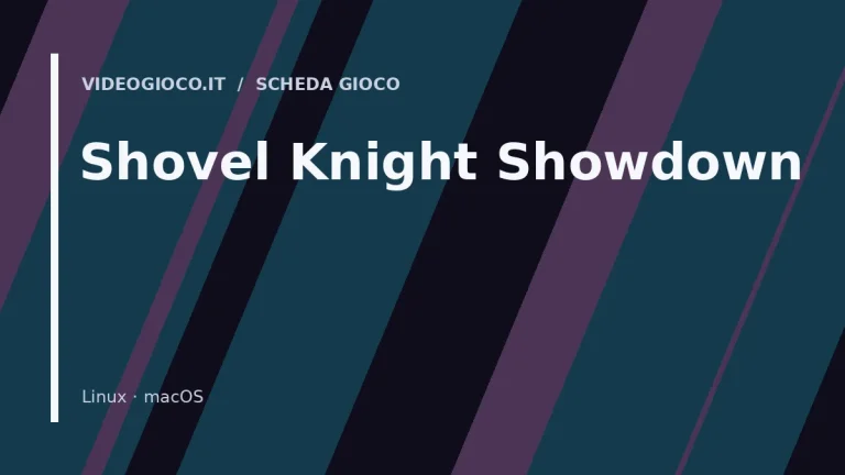 Grafica di copertina originale Videogioco.it per il videogioco Shovel Knight Showdown