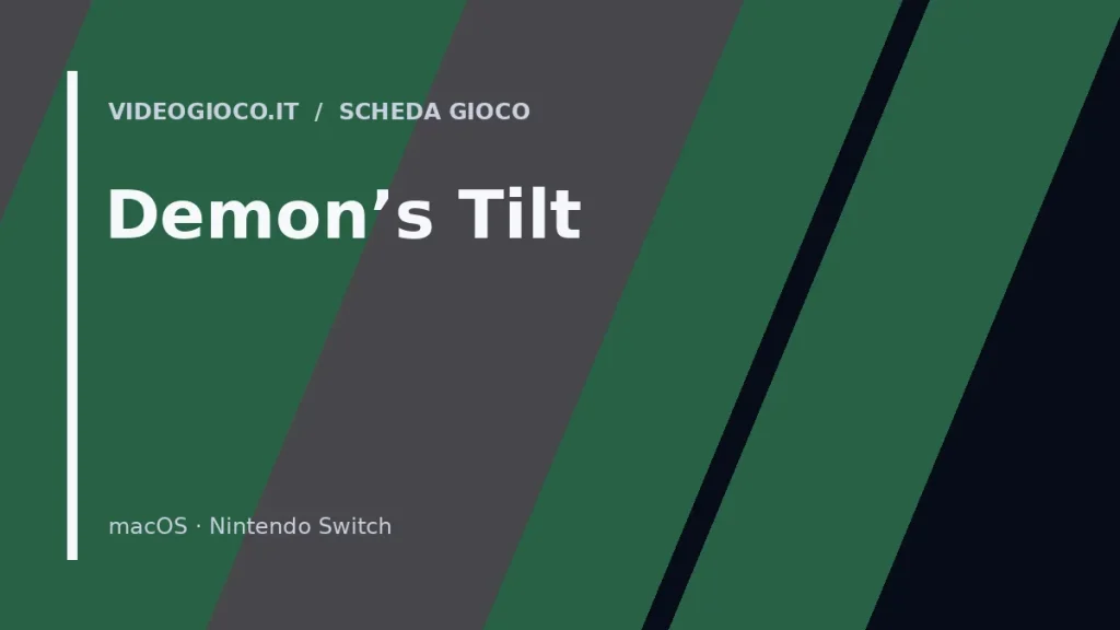 Copertina del gioco Demon's Tilt con visual grafica originale Videogioco.it.
