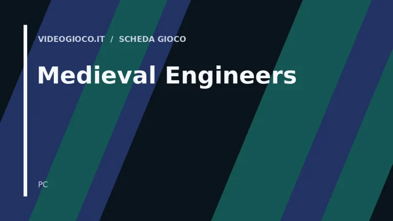 Copertina del gioco Medieval Engineers con visual grafico originale Videogioco.it