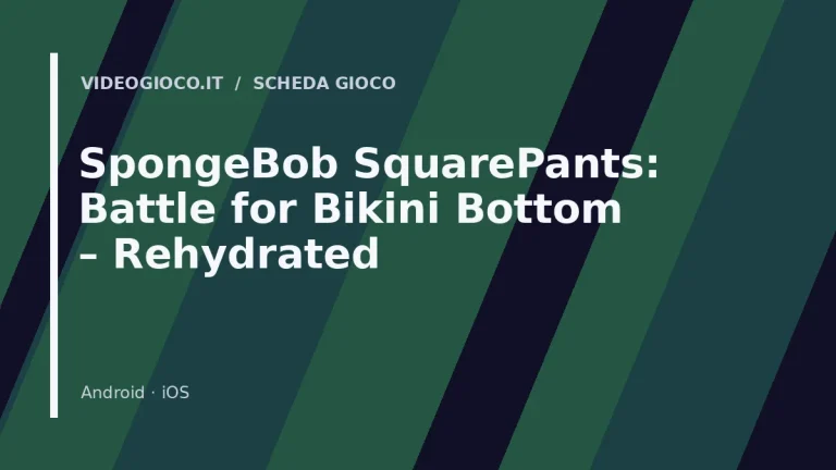 Visual grafico originale Videogioco.it per SpongeBob SquarePants: Battle for Bikini Bottom – Rehydrated