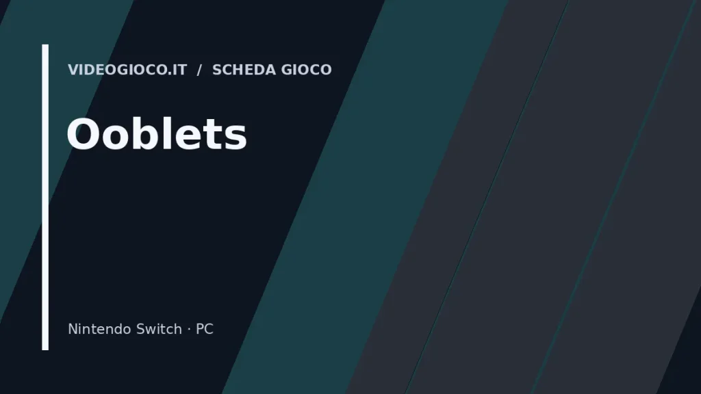 Copertina del gioco Ooblets con visual grafico originale Videogioco.it