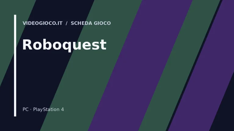 Visual grafico originale Videogioco.it per Roboquest