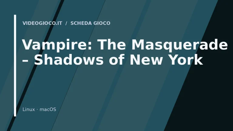 Vampire: The Masquerade – Shadows of New York