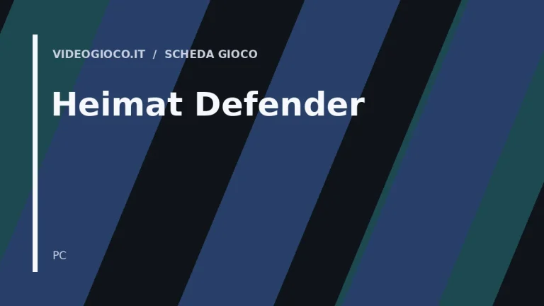 Copertina del gioco Heimat Defender con visual grafico originale Videogioco.it