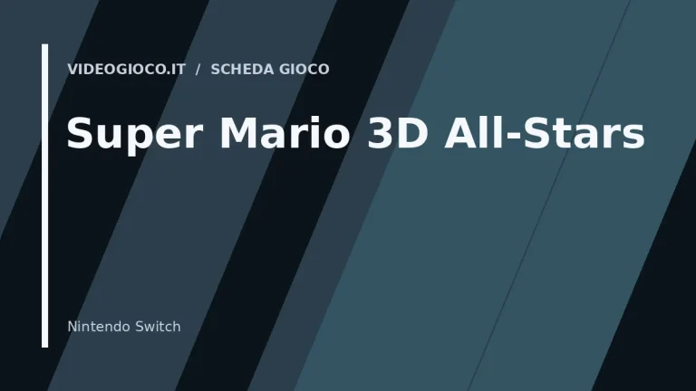Copertina del gioco Super Mario 3D All-Stars con visual grafico originale Videogioco.it