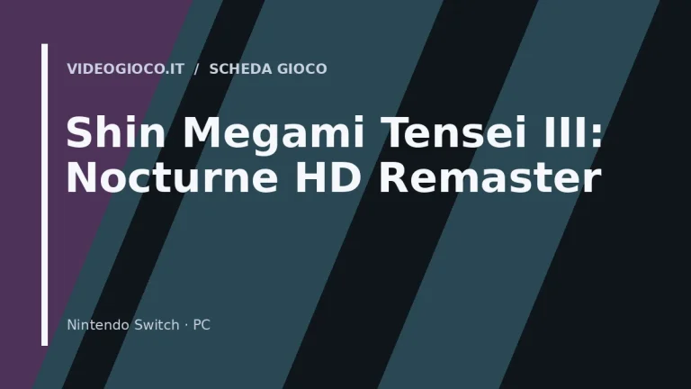 Shin Megami Tensei III: Nocturne HD Remaster