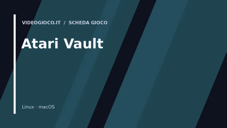Copertina del gioco Atari Vault: visual grafico originale di proprietà di Videogioco.it