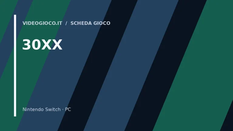 Visual grafico originale di Videogioco.it dedicato al gioco 30XX.