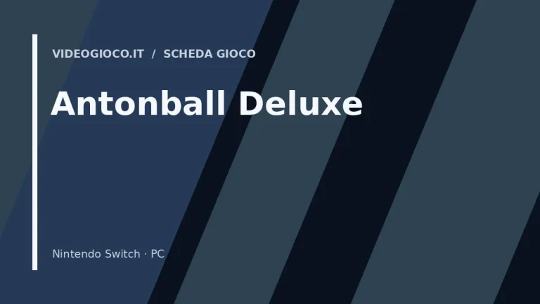 Visual grafico originale di Videogioco.it per il gioco Antonball Deluxe.