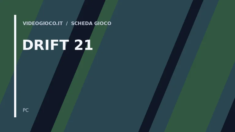 Visual grafico originale Videogioco.it per il videogioco DRIFT 21