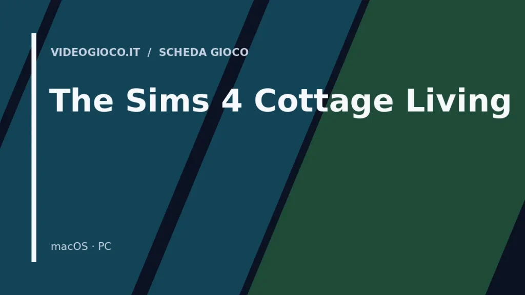 Visual grafico originale Videogioco.it per The Sims 4 Cottage Living