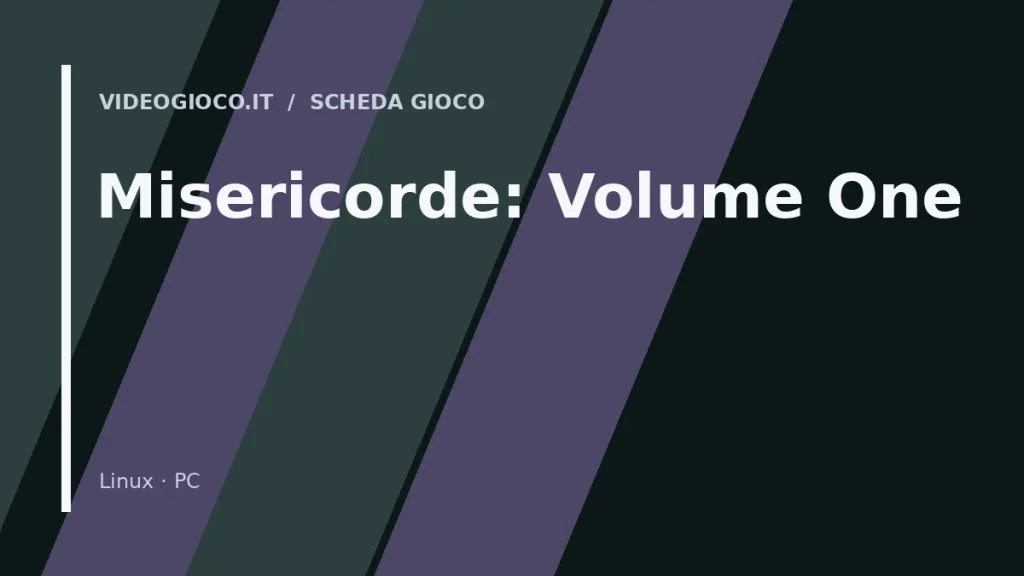 Copertina originale Videogioco.it per il gioco Misericorde: Volume One.