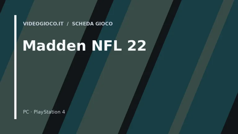 Visual grafico originale Videogioco.it per il gioco Madden NFL 22