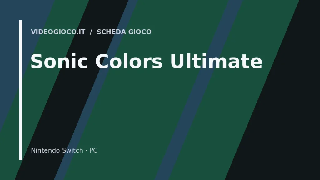 Visual grafico originale di Videogioco.it dedicato al gioco Sonic Colors Ultimate