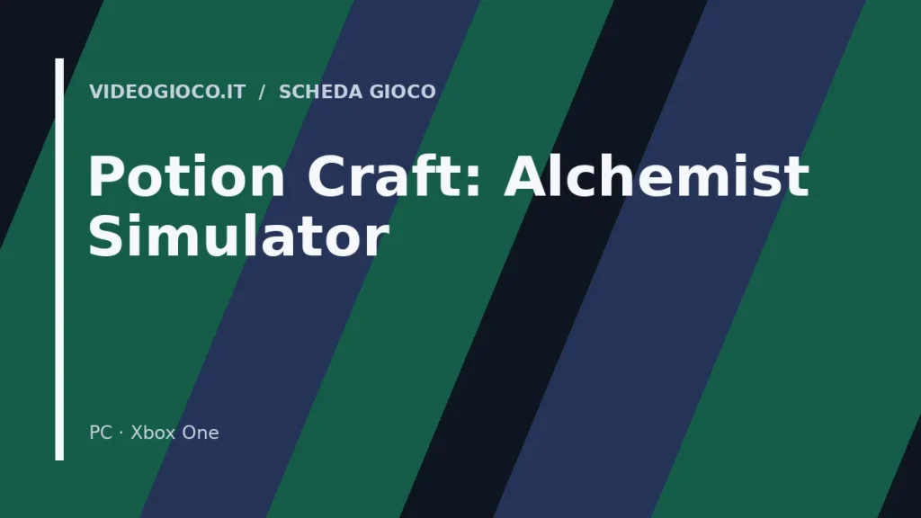 Visual grafica originale di Videogioco.it per il gioco Potion Craft: Alchemist Simulator.